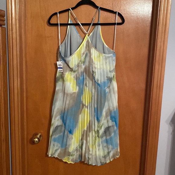 NWT XL bar lll “Sky Dream” pleated thin adjustable straps dress - Picture 3 of 8